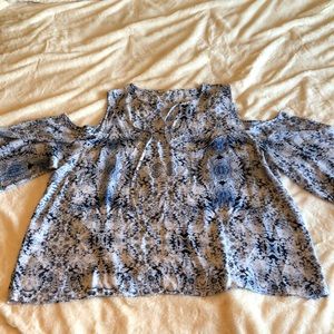 Cold shoulder blouse